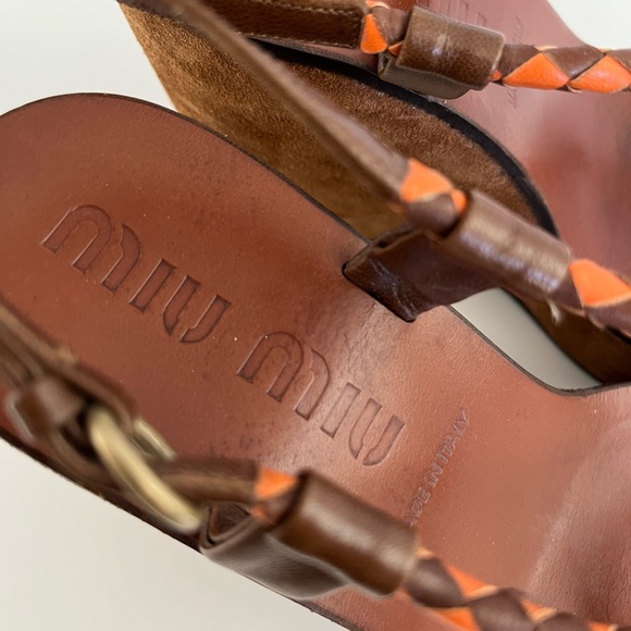 Auth VTG MIU MIU Suede Platform Heels - Picture 7 of 8